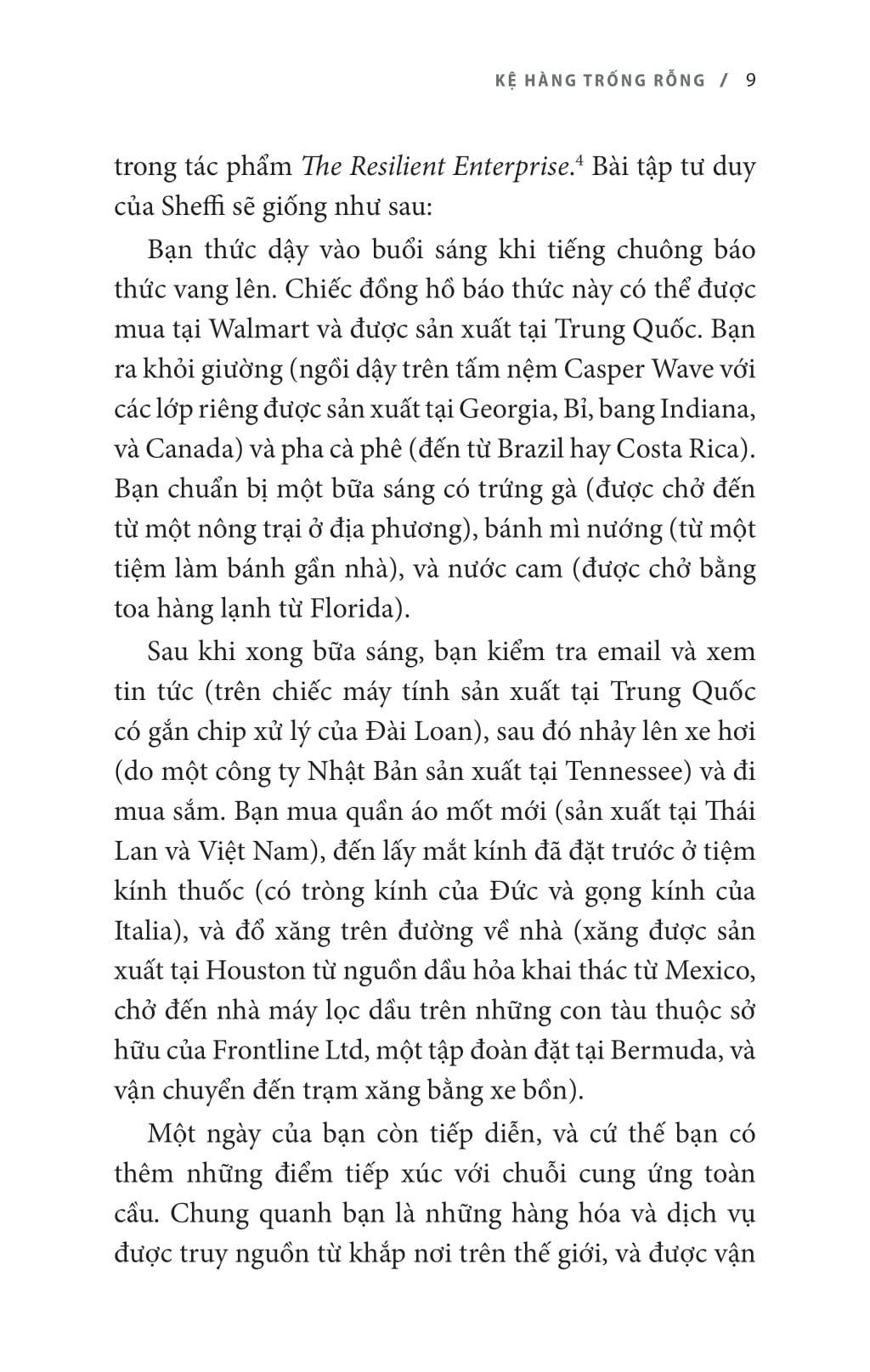 kệ hàng trống - đứt gãy chuỗi cung ứng trong nền kinh tế toàn cầu