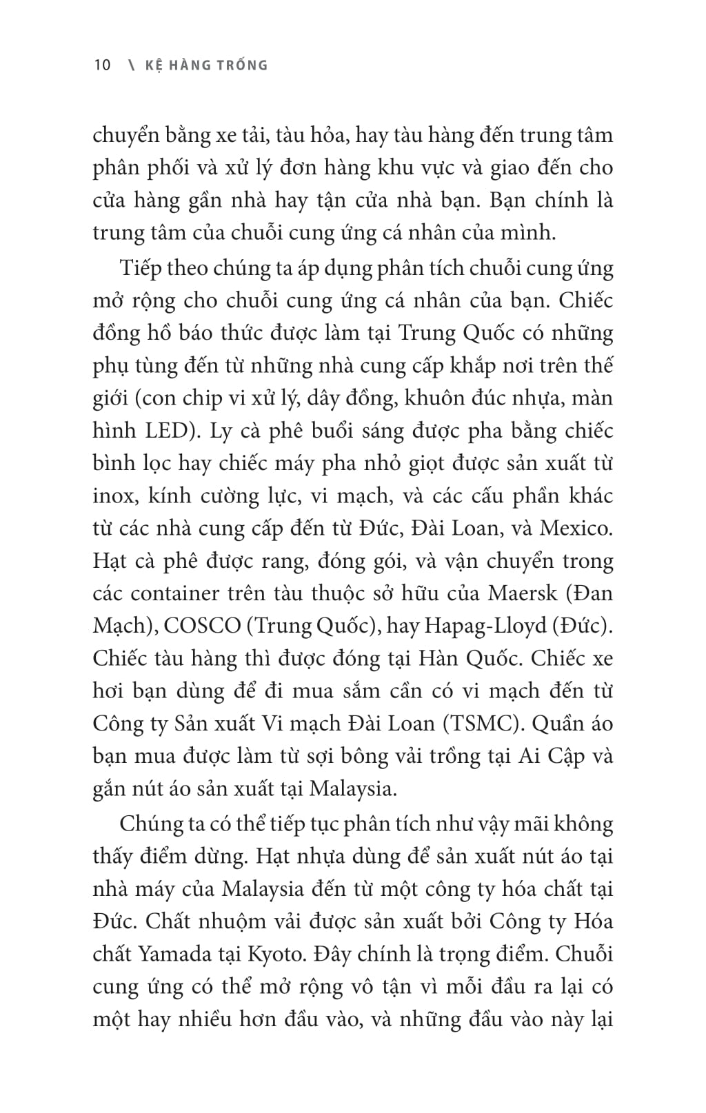 kệ hàng trống - đứt gãy chuỗi cung ứng trong nền kinh tế toàn cầu