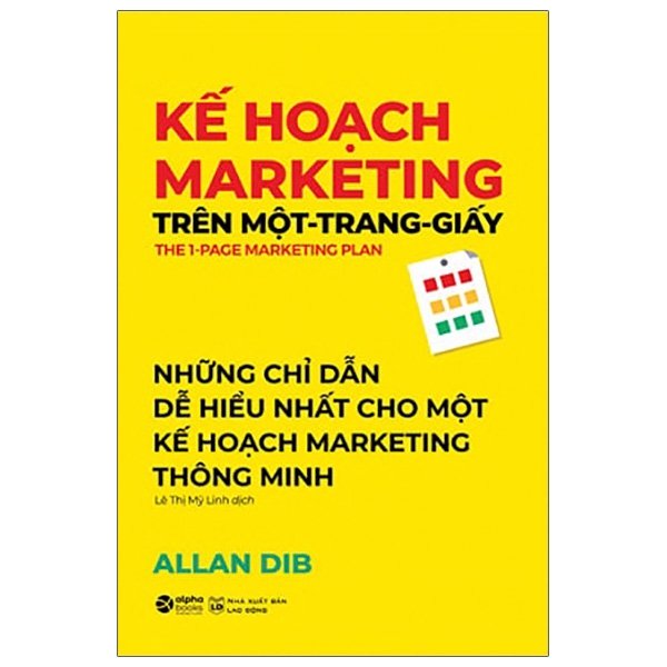 kế hoạch marketing trên một trang giấy (tái bản 2021)