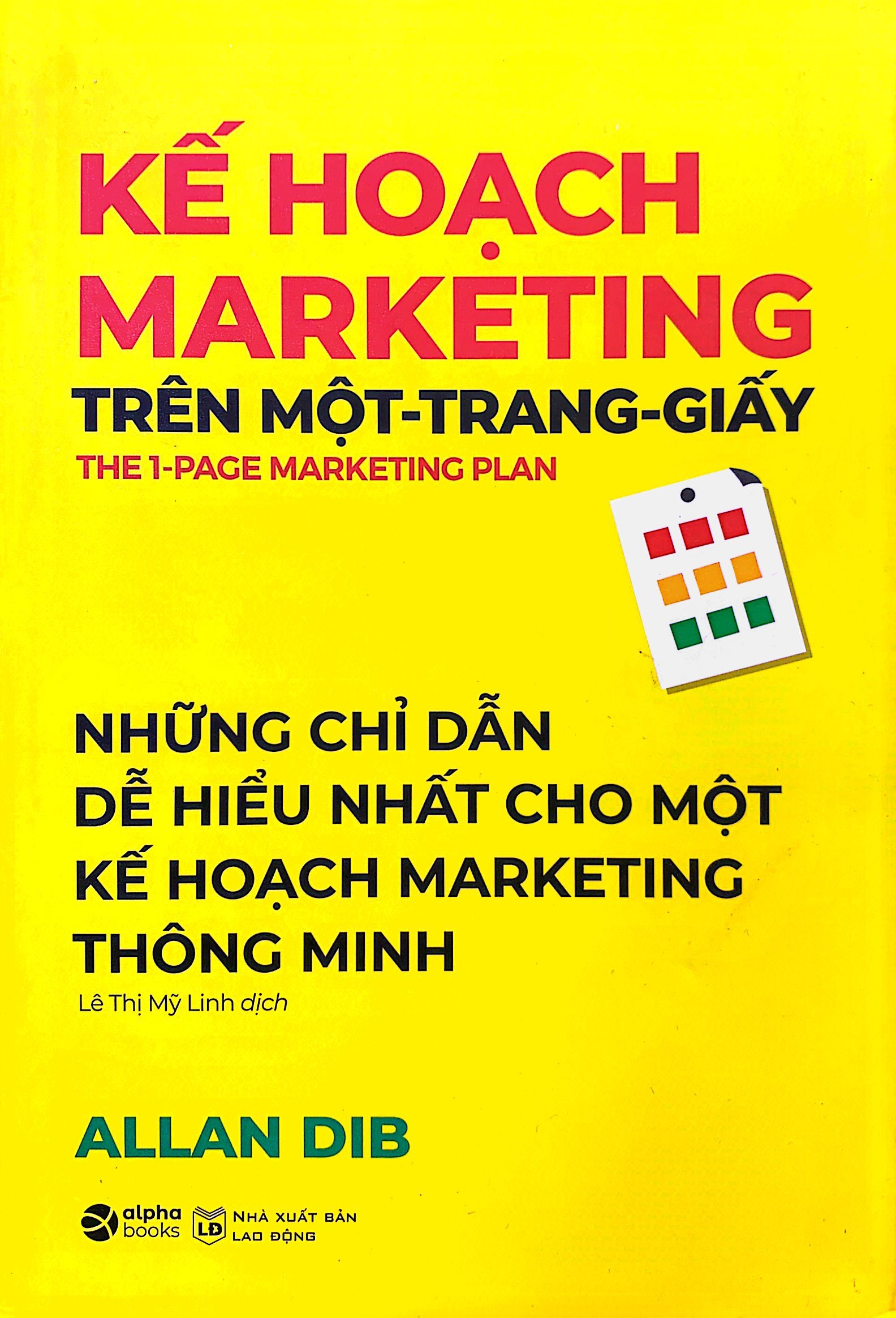 kế hoạch marketing trên một trang giấy (tái bản 2021)