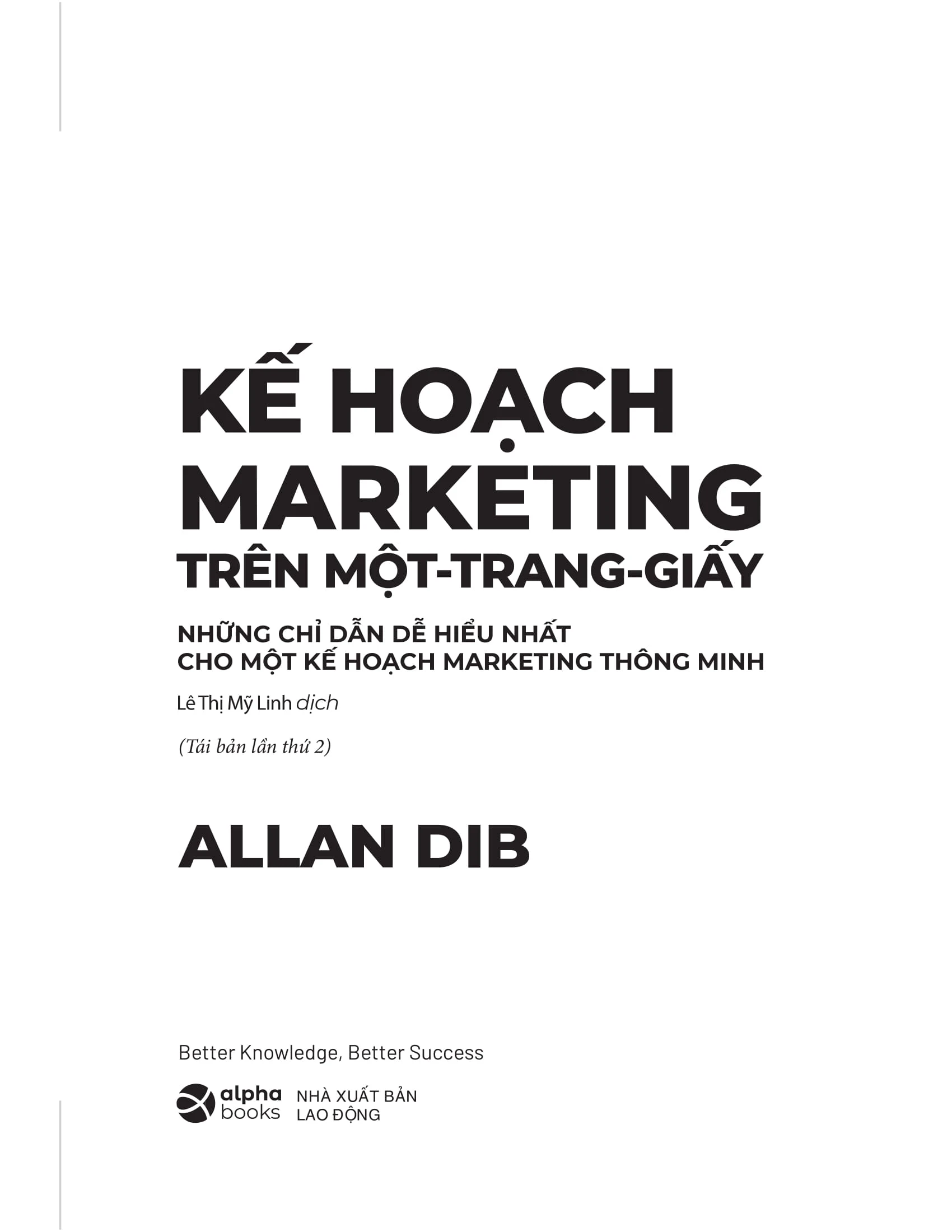 Kế Hoạch Marketing Trên Một Trang Giấy (Tái Bản 2026)