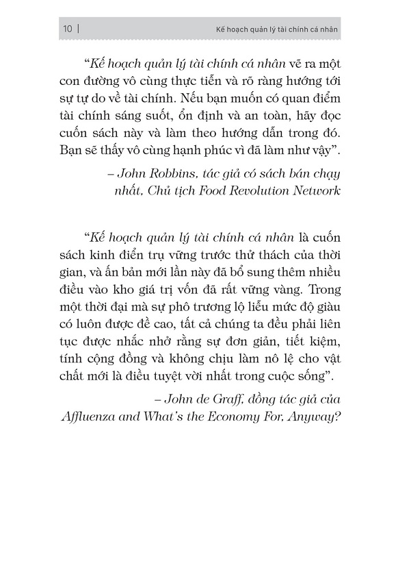 kế hoạch quản lý tài chính cá nhân - phương pháp 9 bước để đạt được tự do tài chính