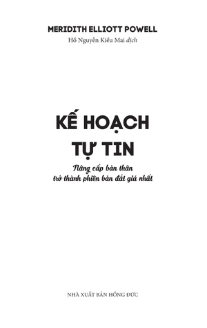 kế hoạch tự tin - nâng cấp bản thân trở thành phiên bản đắt giá nhất