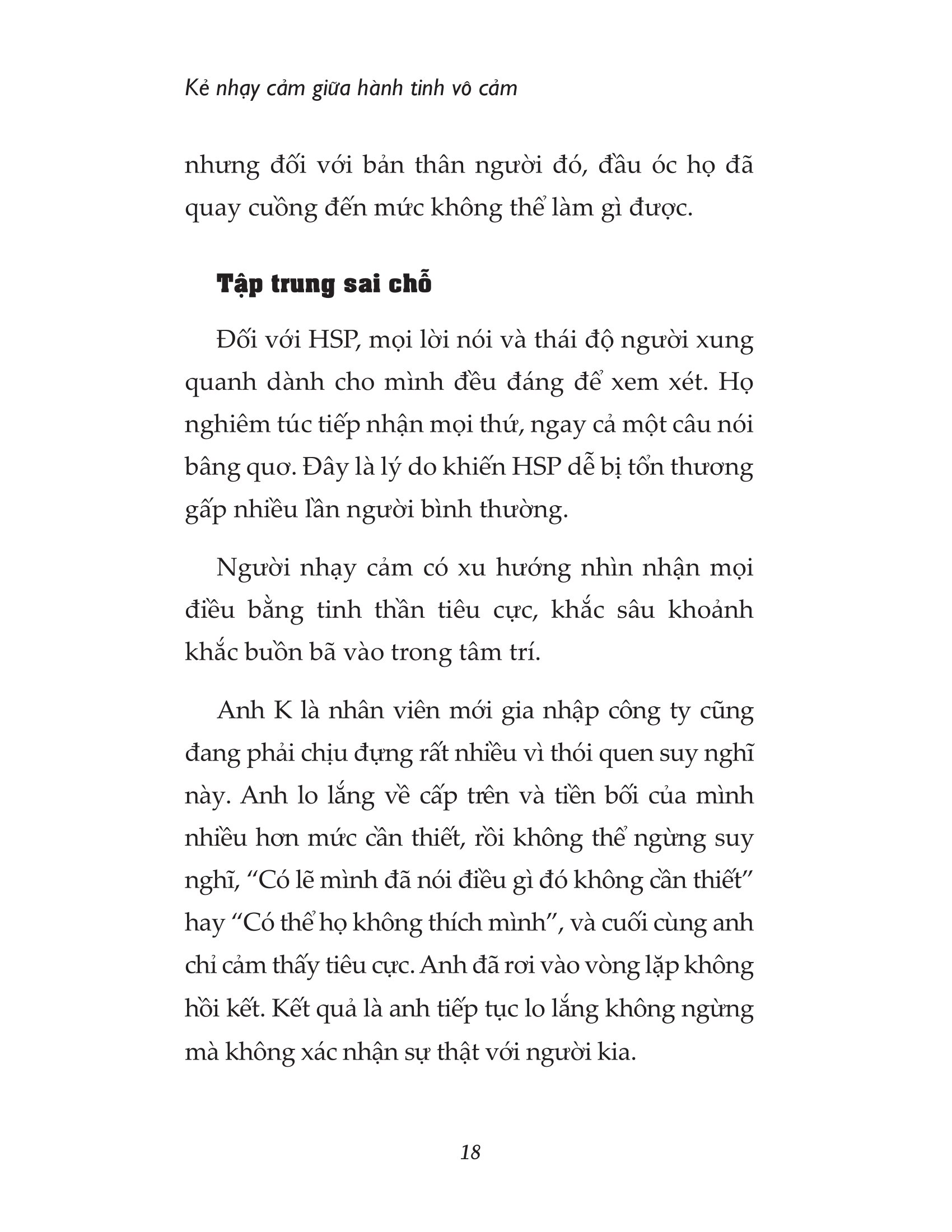 kẻ nhạy cảm giữa hành tinh vô cảm