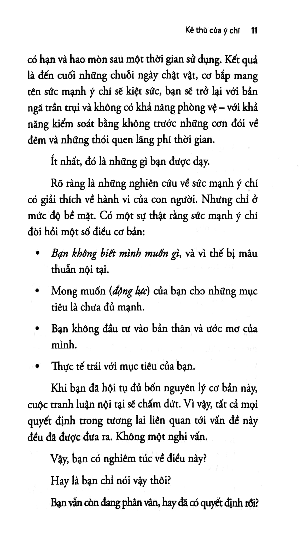 kẻ thù của ý chí