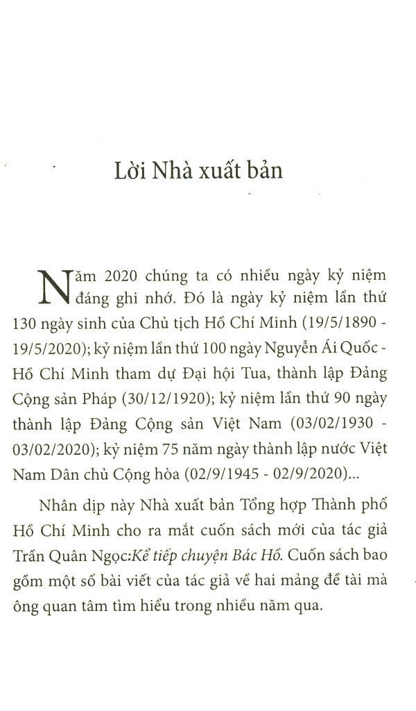 kể tiếp chuyện bác hồ (tái bản 2023)