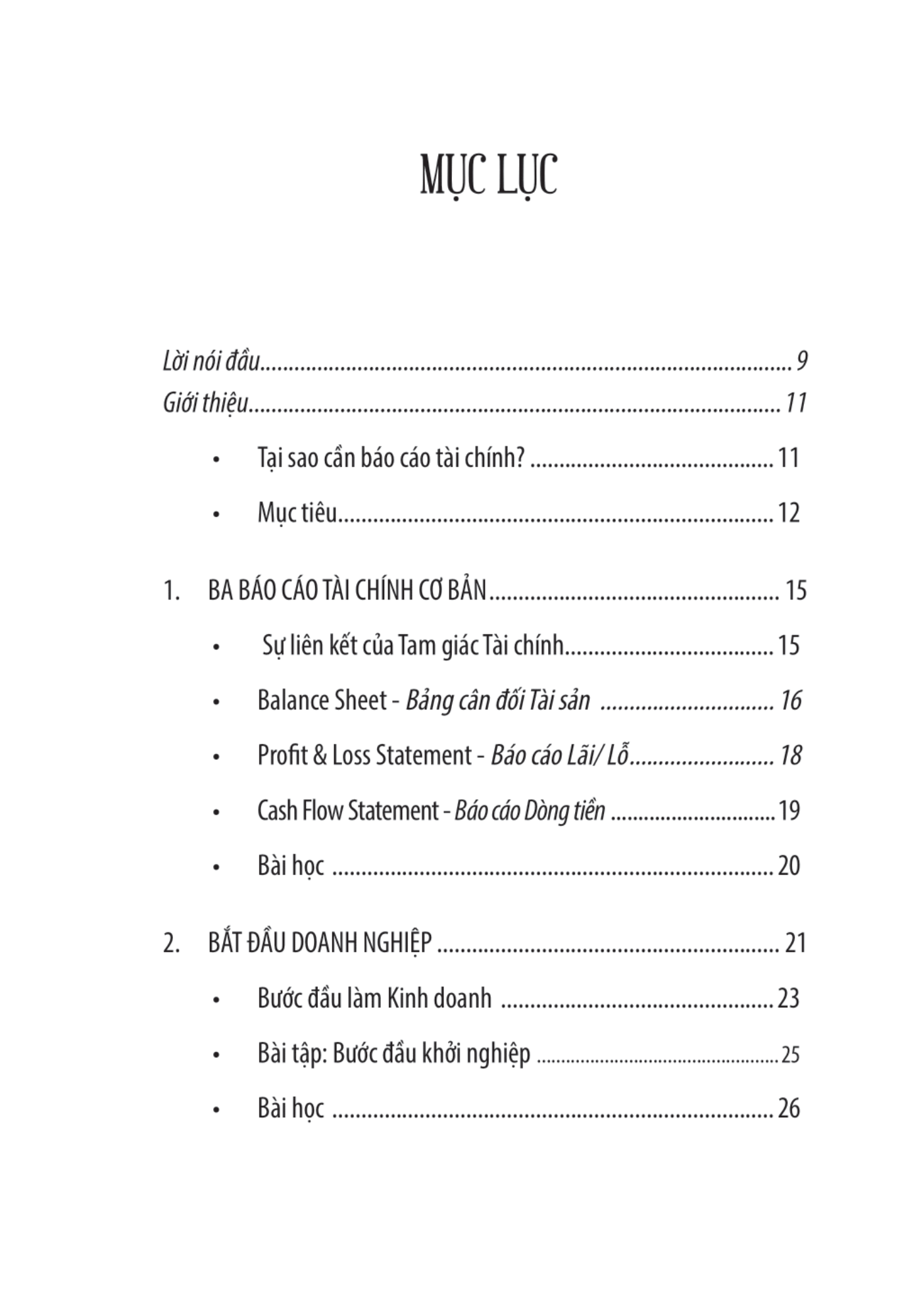 kế toán tài chính khởi nghiệp