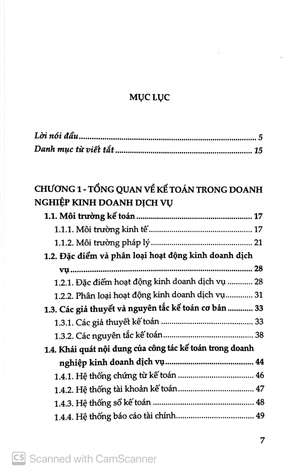kế toán trong doanh nghiệp kinh doanh dịch vụ