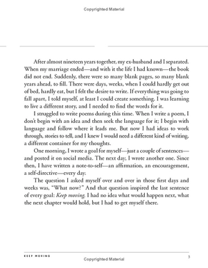 keep moving: notes on loss, creativity, and change