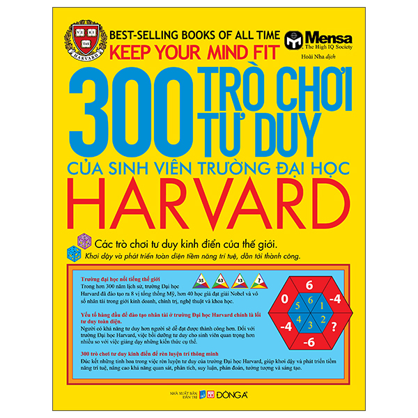 Keep Your Mind Fit - 300 Tro Choi Tu Duy Cua Sinh Vien Truong Dai Hoc Harvard (Tai Ban 2025)