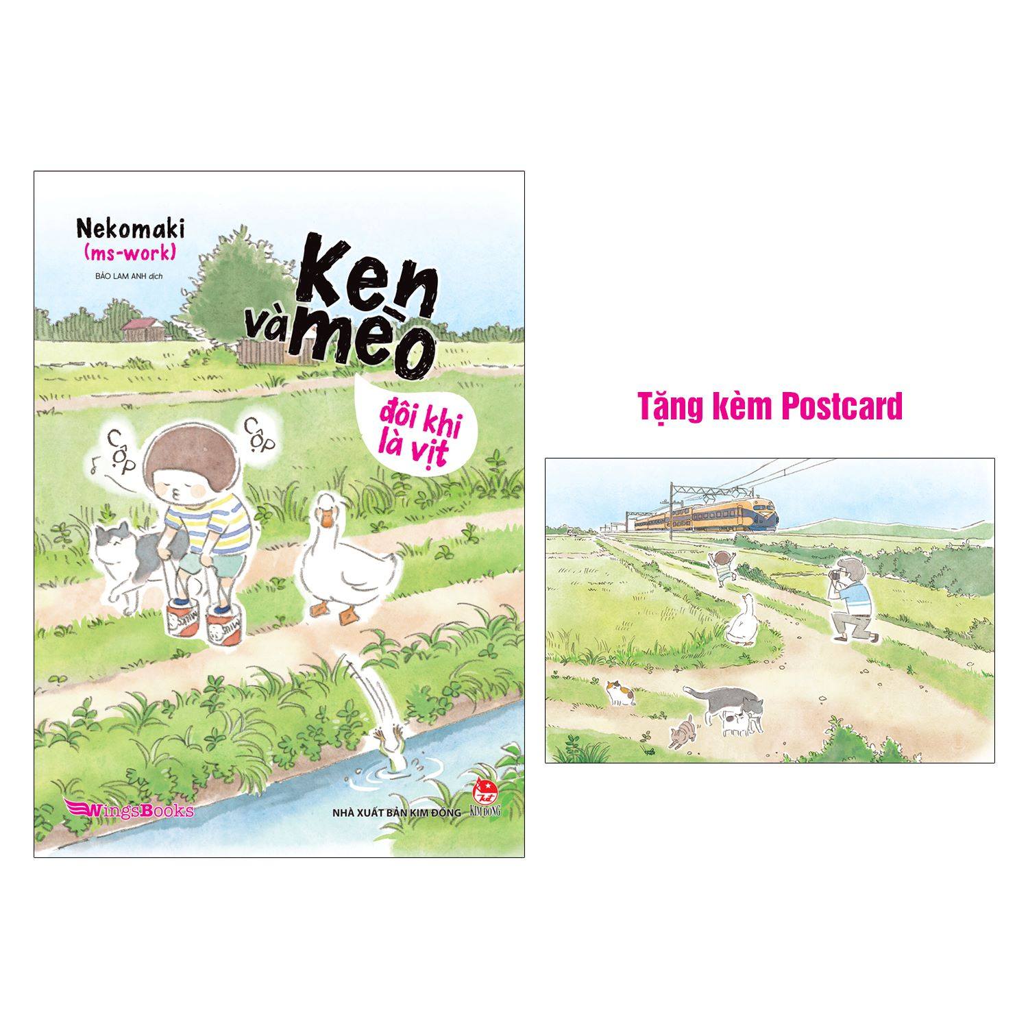ken và mèo - đôi khi là vịt - tặng kèm postcard