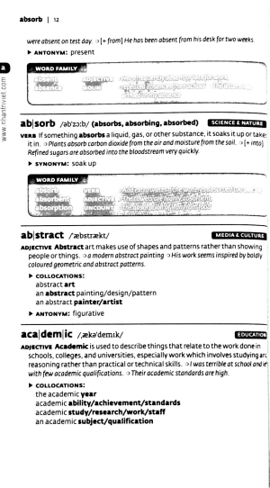 key words for cambridge english first
