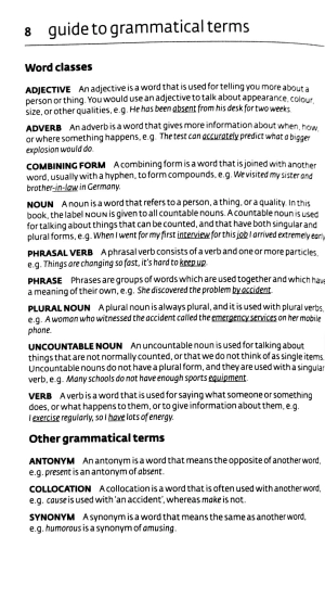 key words for cambridge english first