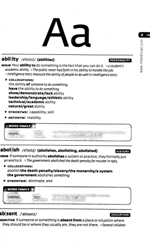 key words for cambridge english first