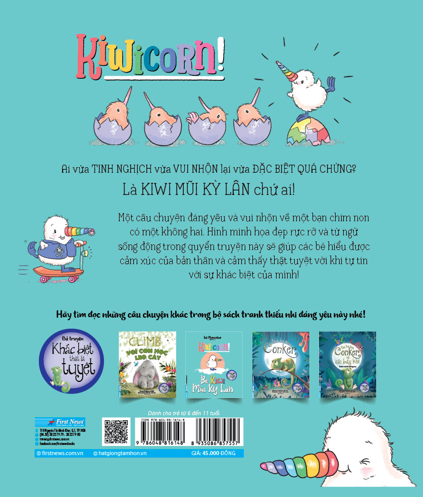 khác biệt thật là tuyệt - bé kiwi mũi kỳ lân - kiwicorn