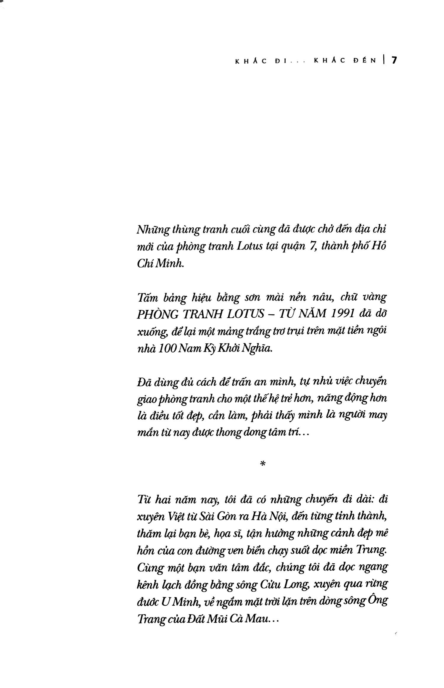 khắc đi khắc đến - hồi ký