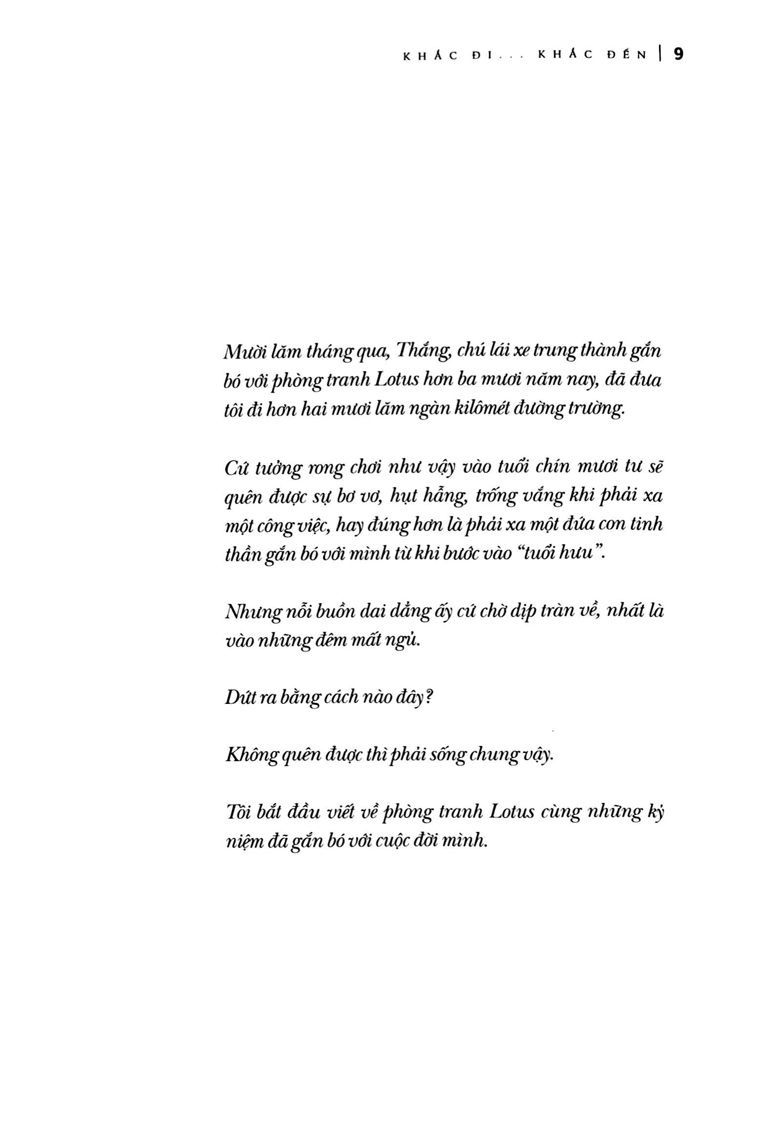 khắc đi khắc đến - hồi ký