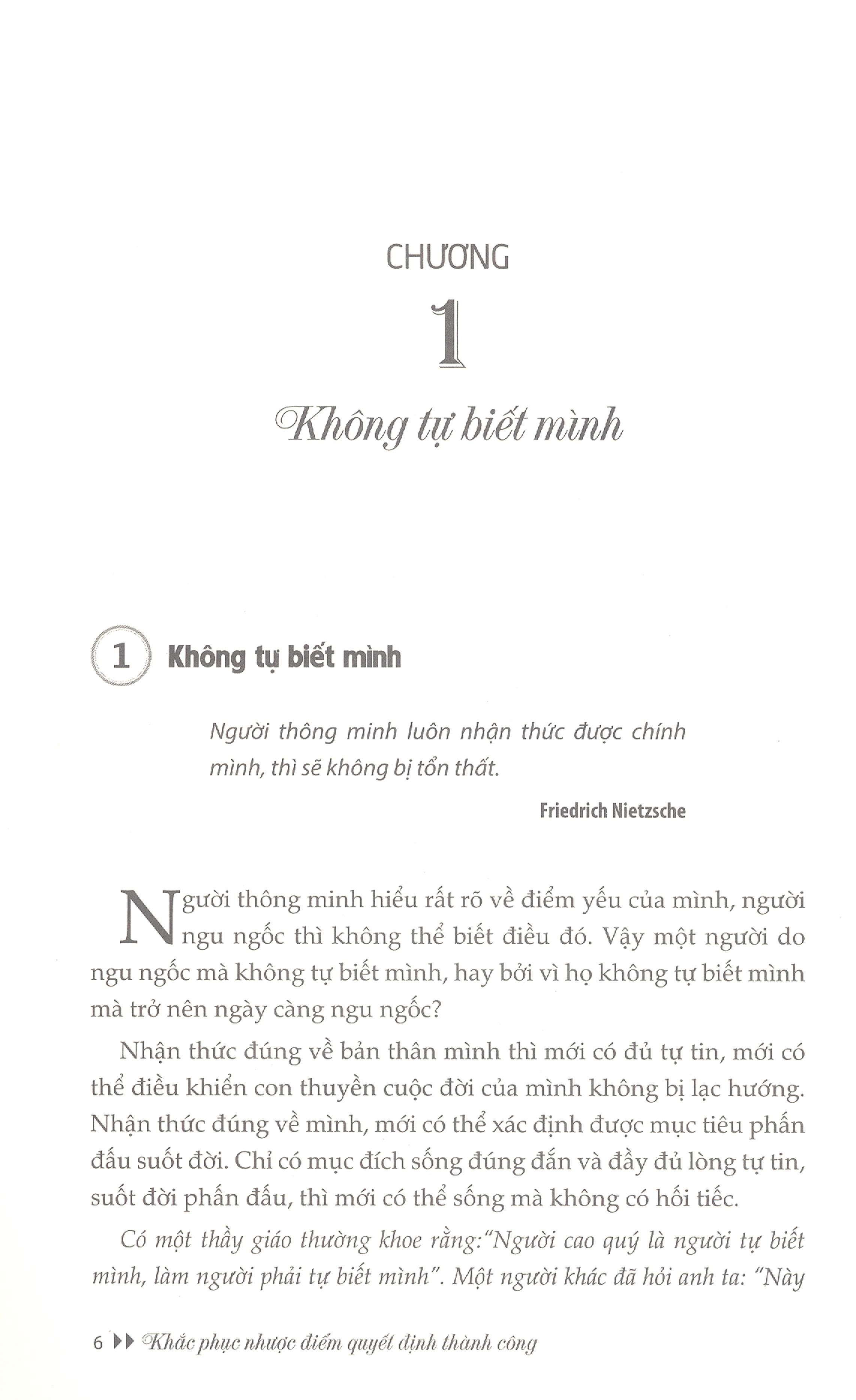 khắc phục nhược điểm quyết định thành công