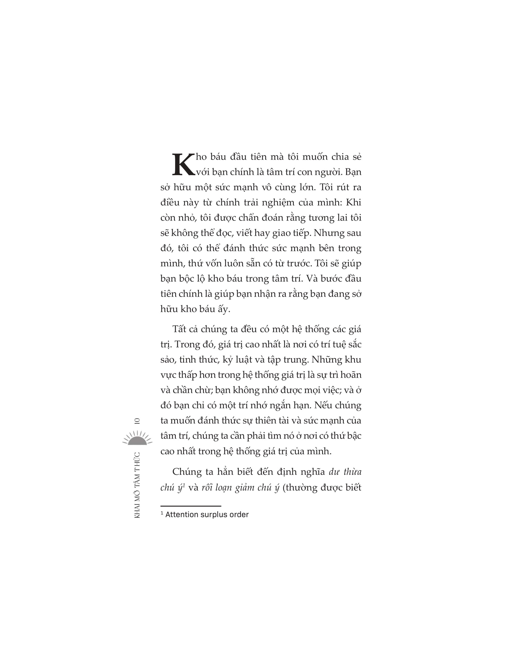 khai mở tâm thức