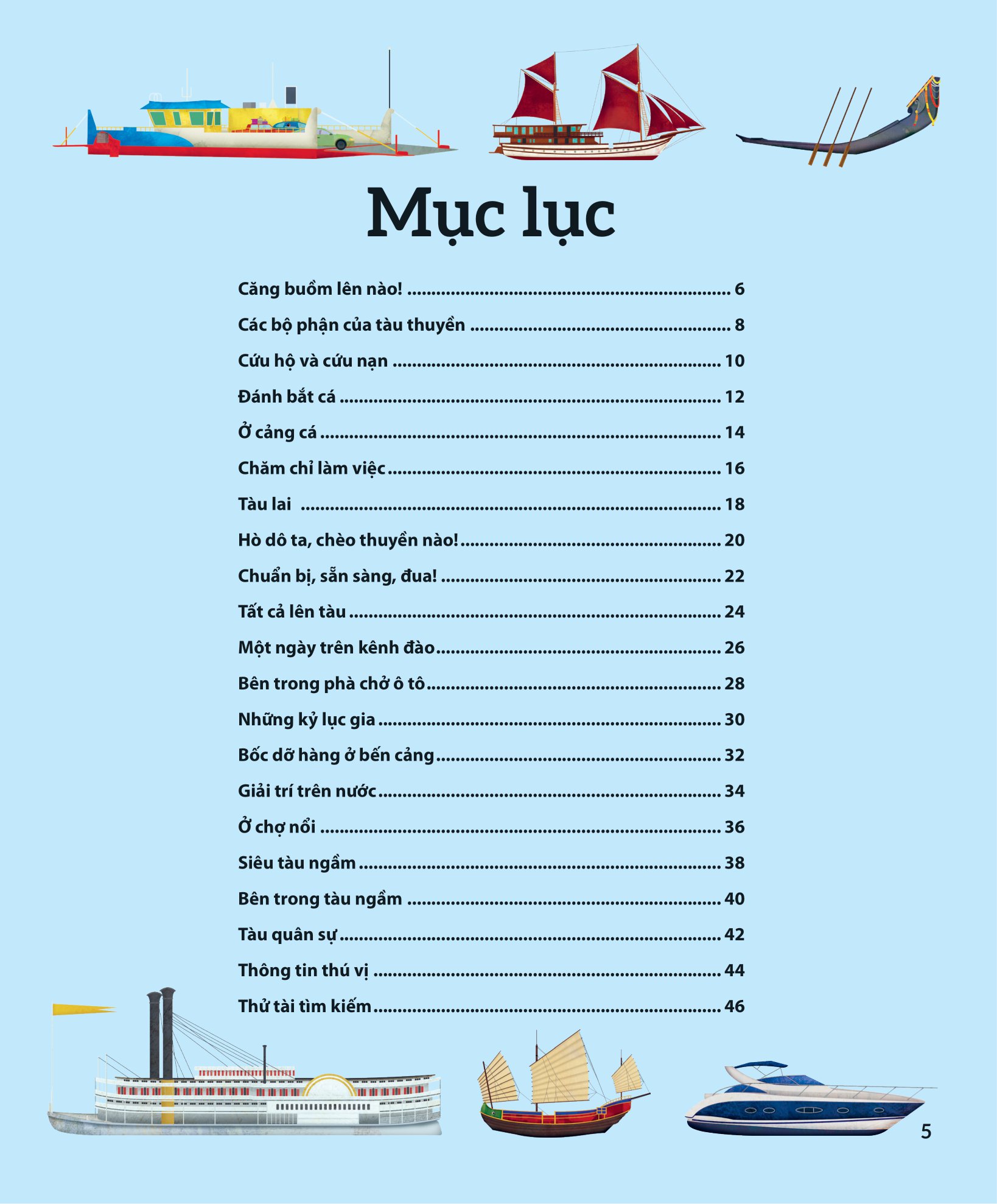 khám phá các phương tiện vận chuyển trên thế giới - tàu thuyền và những phương tiện nổi khác