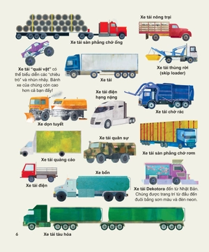 khám phá các phương tiện vận chuyển trên thế giới - xe tải và các loại phương tiện có bánh khác