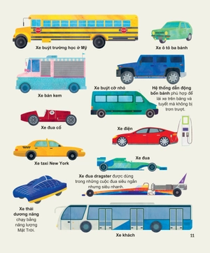 khám phá các phương tiện vận chuyển trên thế giới - xe tải và các loại phương tiện có bánh khác