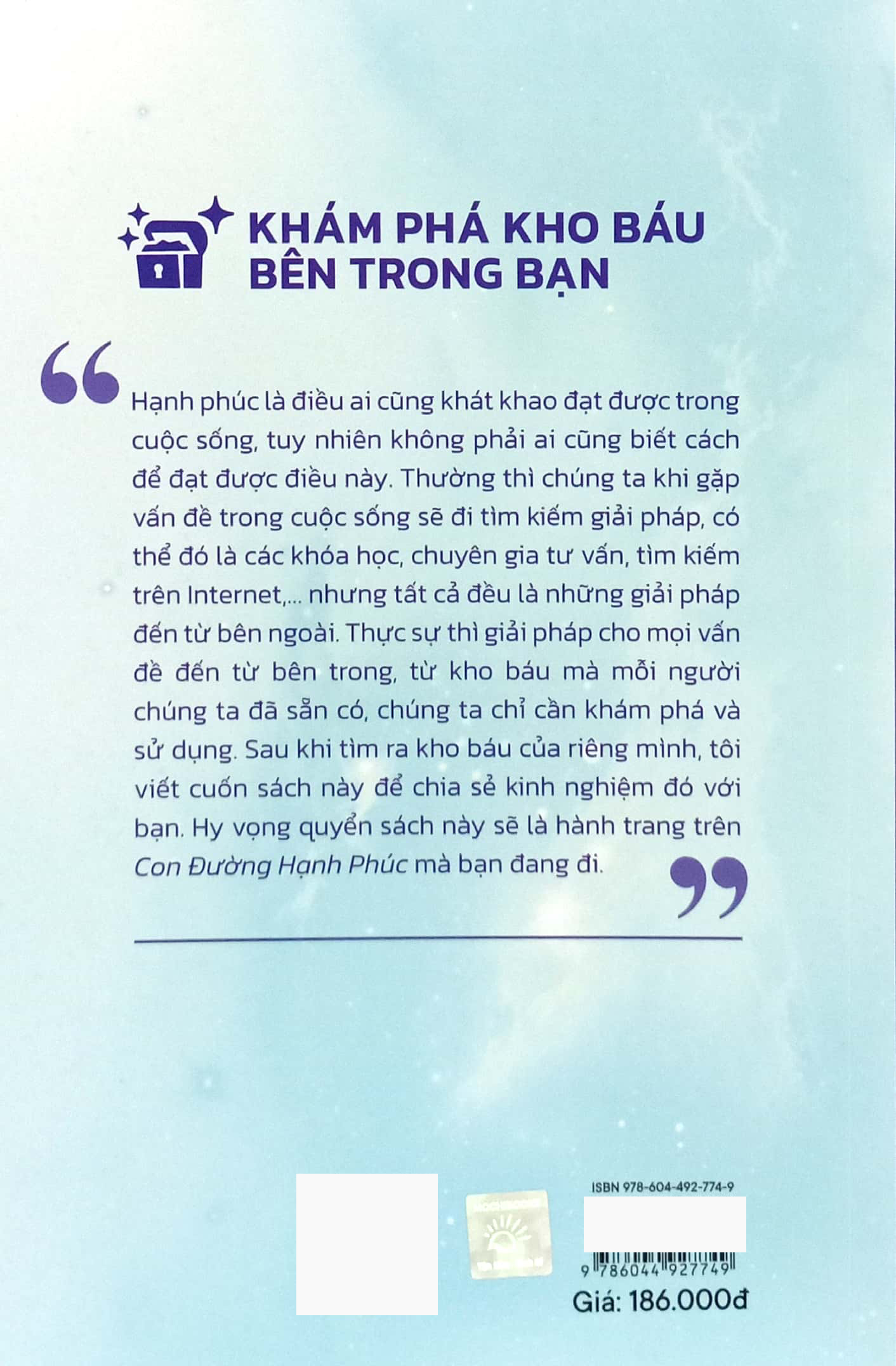 khám phá kho báu bên trong bạn - đúc kết từ sự chiêm nghiệm và trải nghiệm thực tế