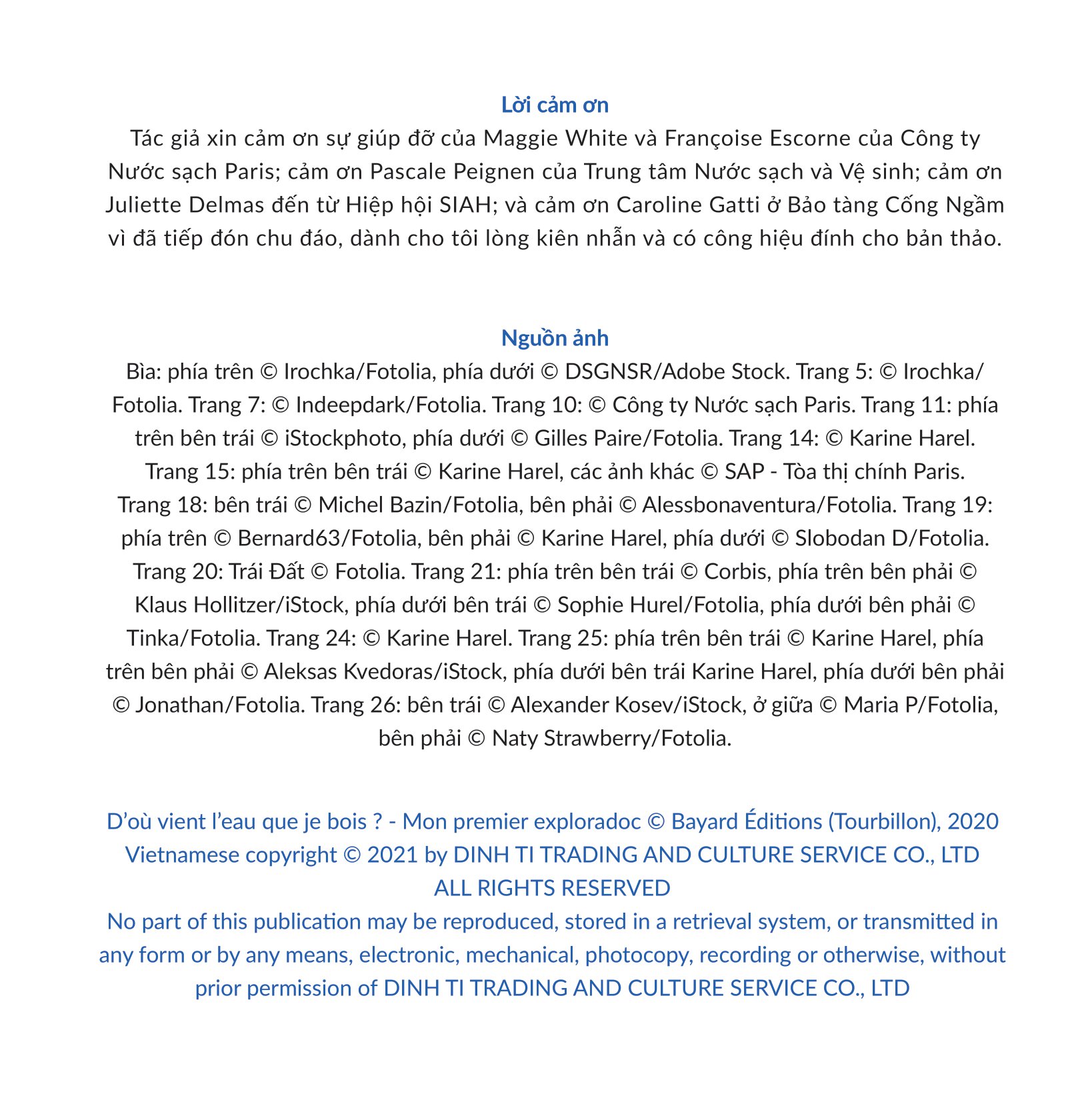 khám phá khoa học - thân thiện môi trường - nước tớ uống có từ đâu nhỉ?