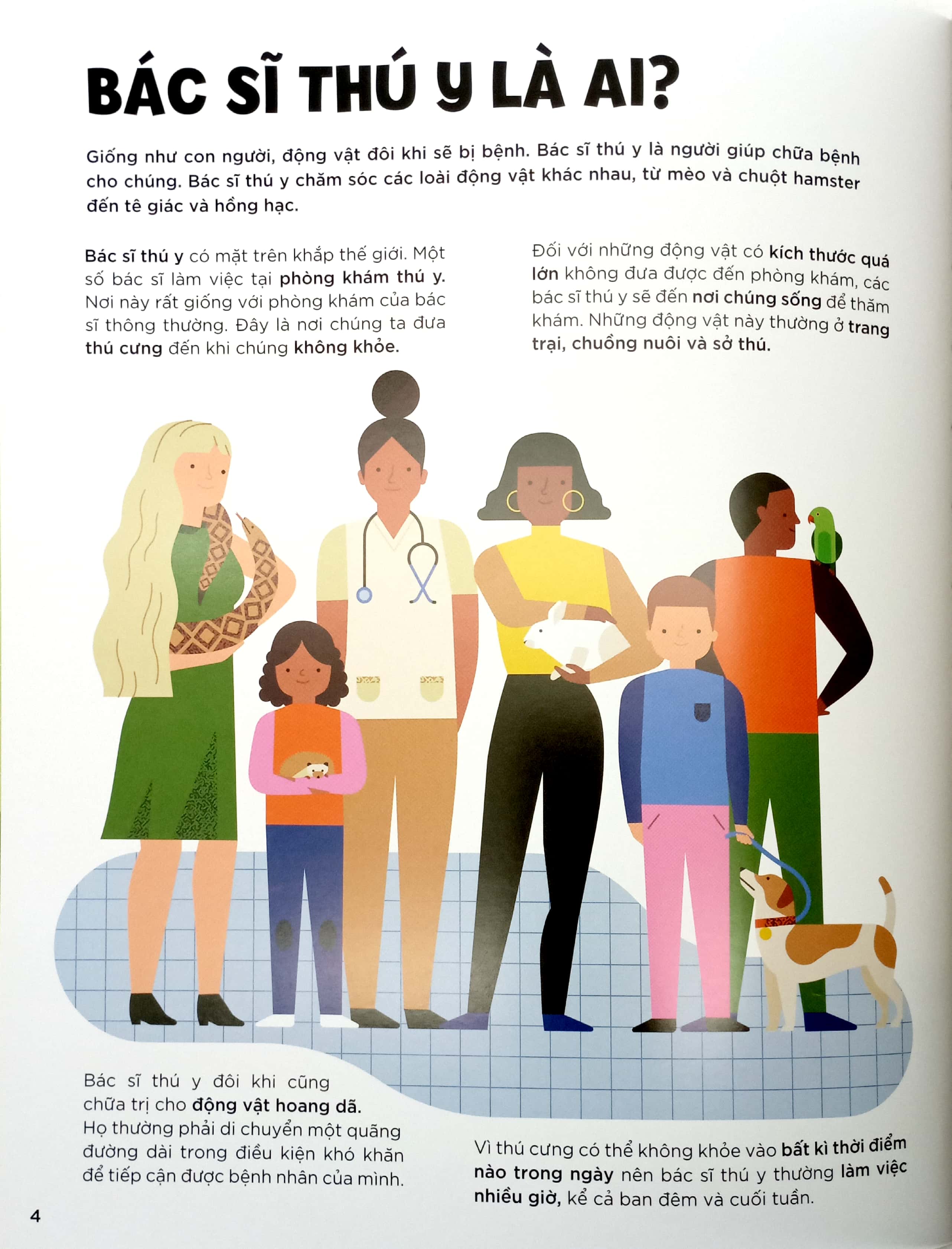 khám phá những nghề nghiệp thú vị - nghề bác sĩ thú y và những công việc liên quan đến động vật