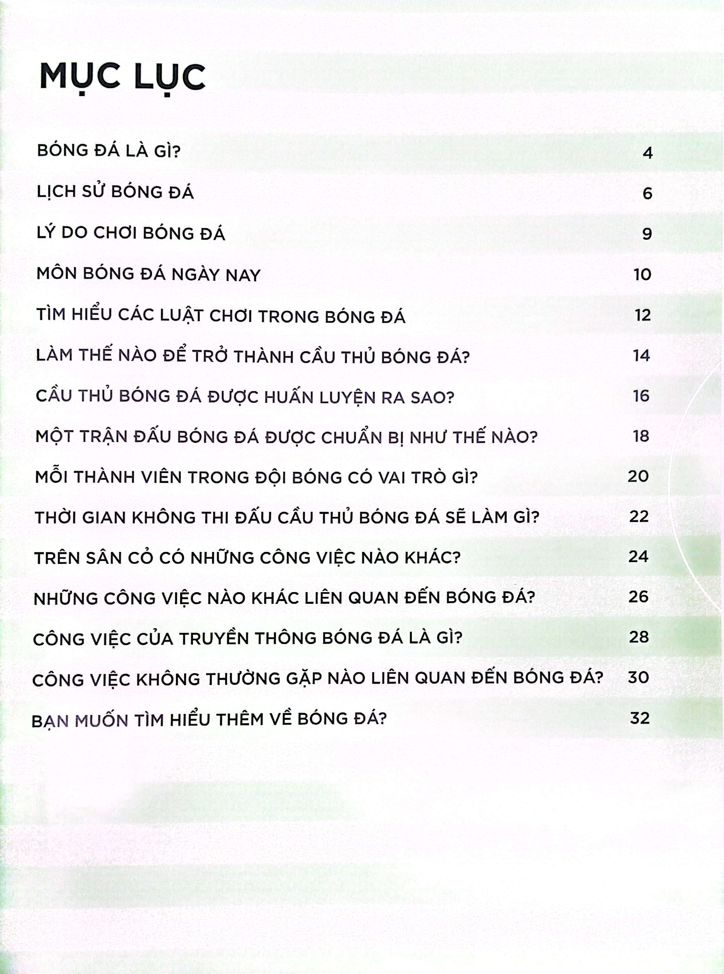 khám phá những nghề nghiệp thú vị - nghề cầu thủ bóng đá và những công việc thể thao khác