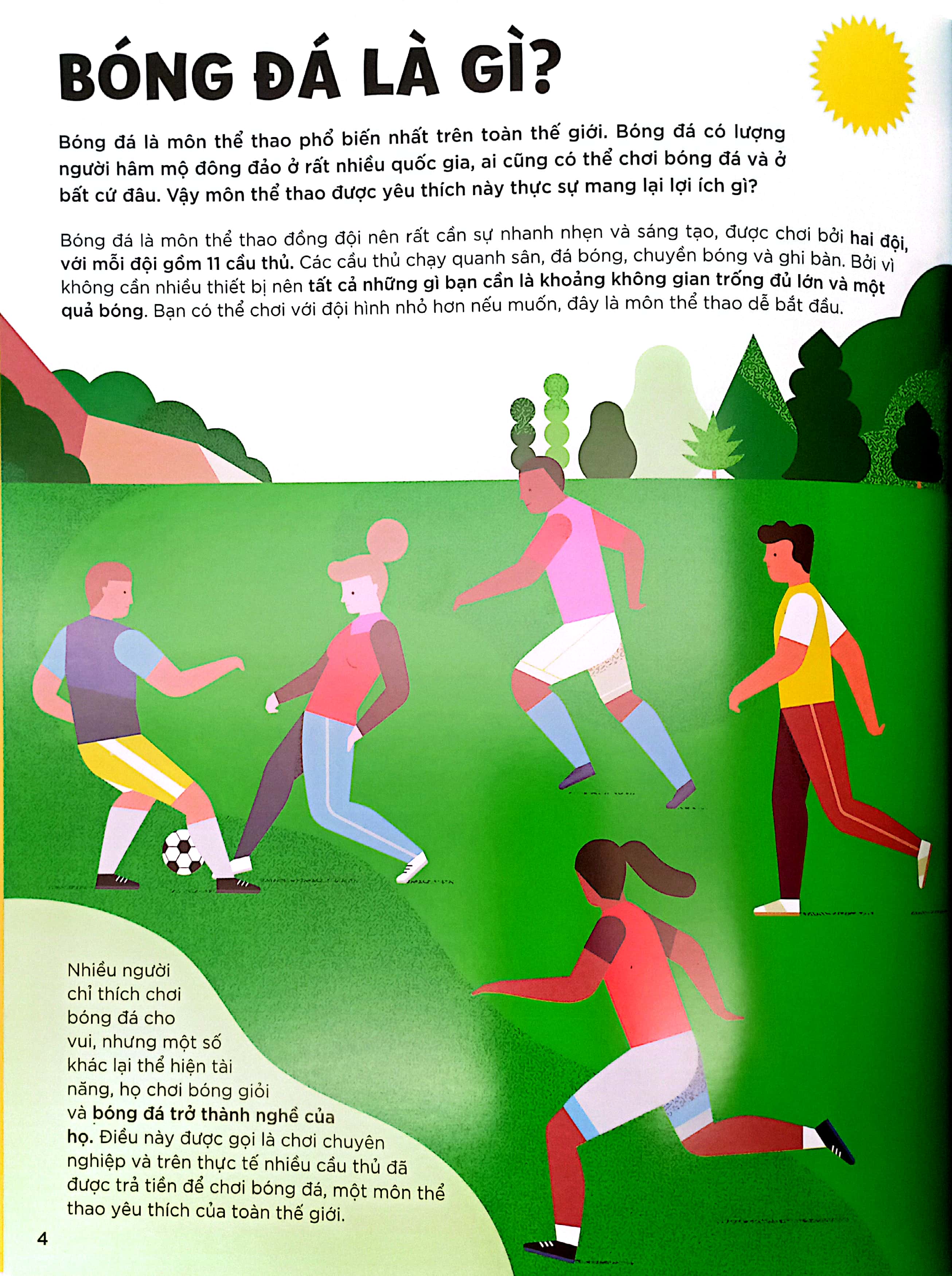 khám phá những nghề nghiệp thú vị - nghề cầu thủ bóng đá và những công việc thể thao khác