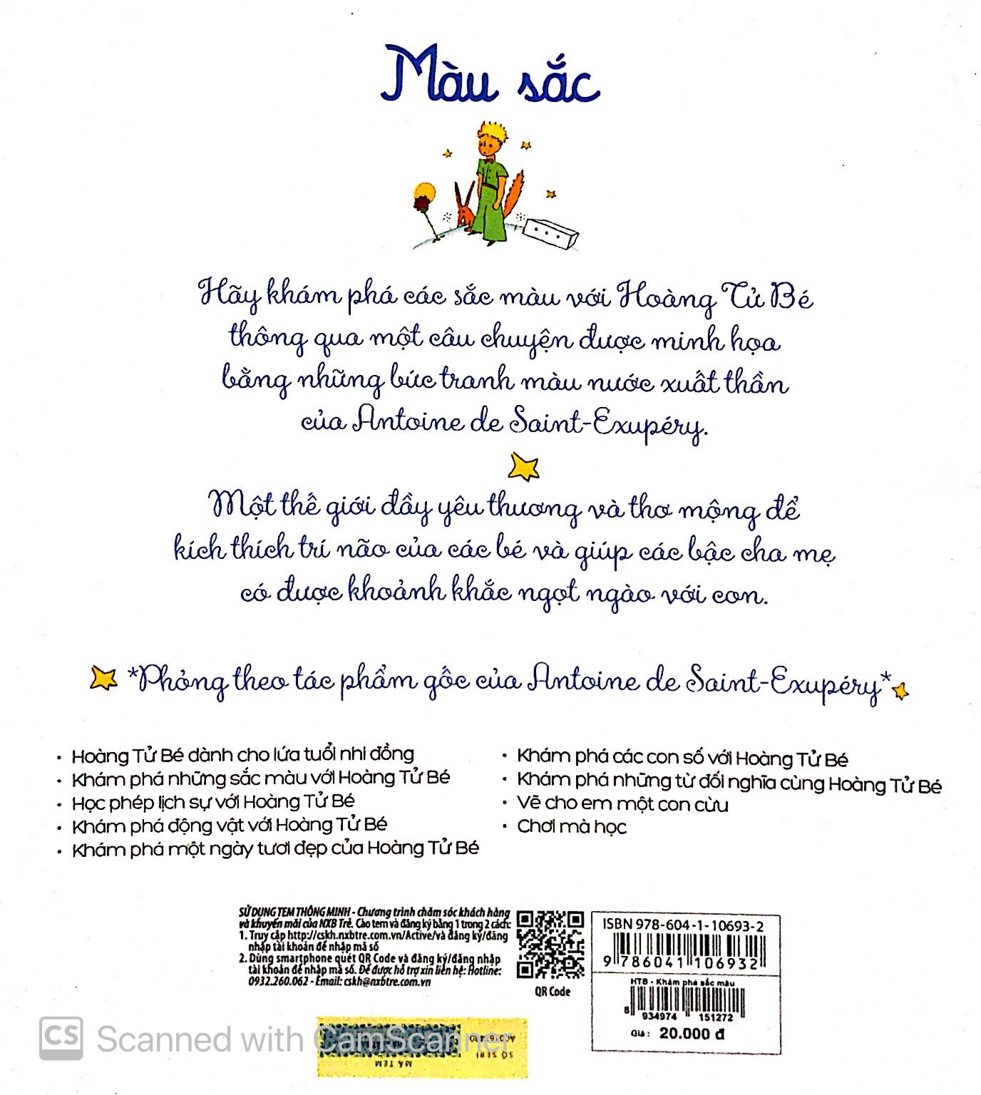 khám phá những sắc màu với hoàng tử bé