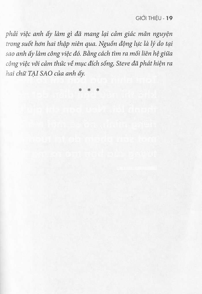 khám phá sứ mệnh với câu hỏi tại sao
