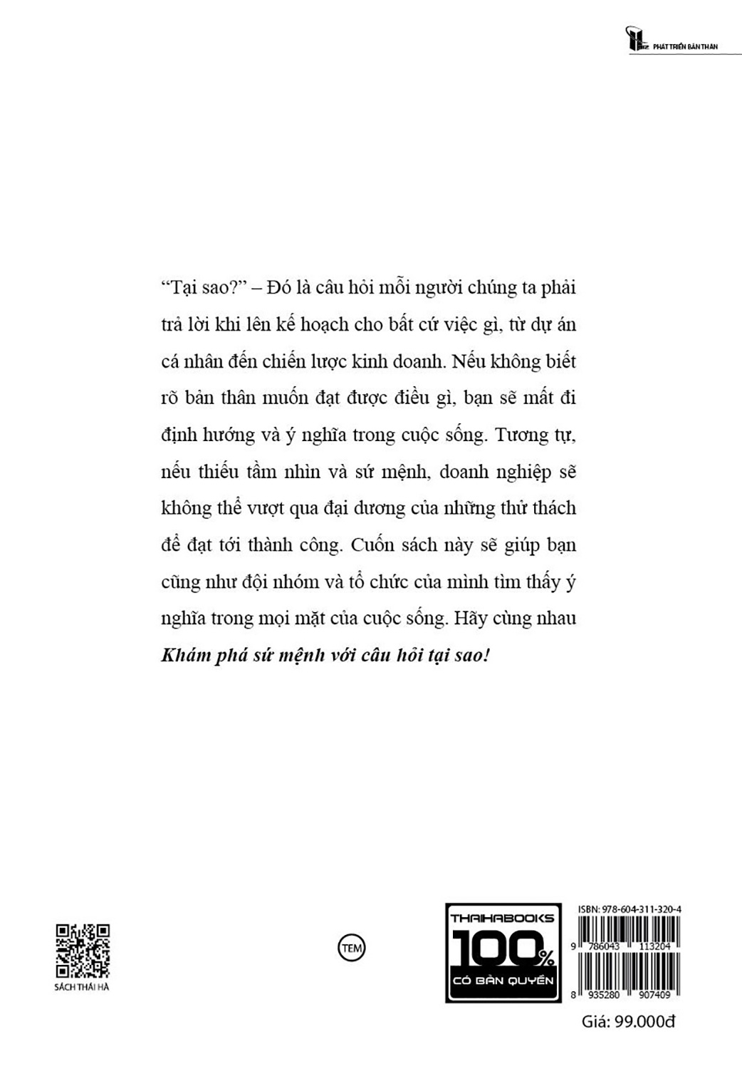 khám phá sứ mệnh với câu hỏi tại sao