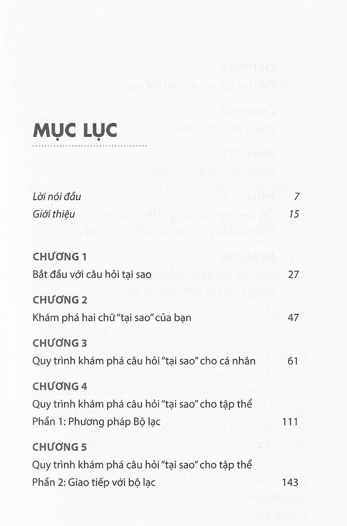 khám phá sứ mệnh với câu hỏi tại sao