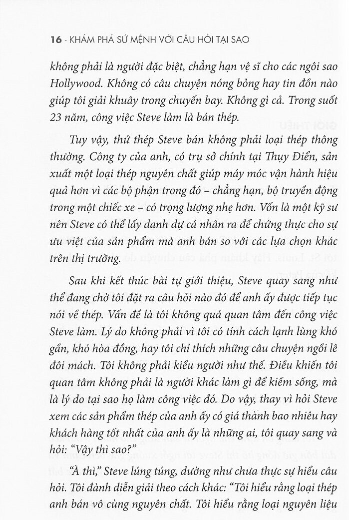 khám phá sứ mệnh với câu hỏi tại sao