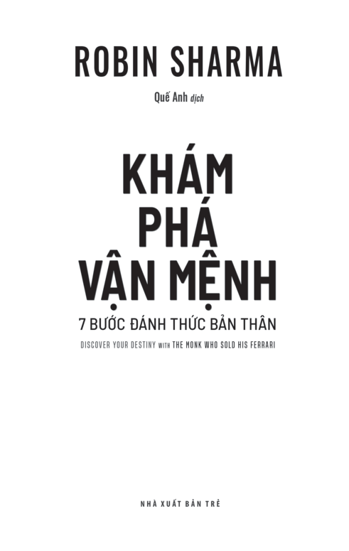 khám phá vận mệnh - 7 bước đánh thức bản thân