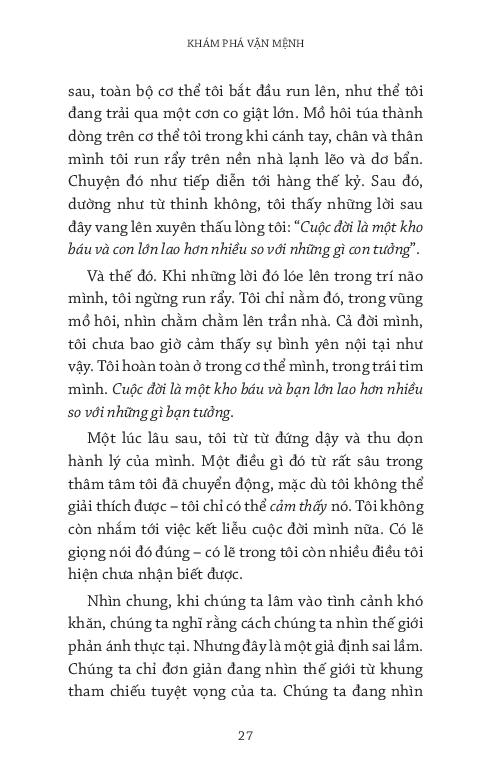 khám phá vận mệnh - 7 bước đánh thức bản thân