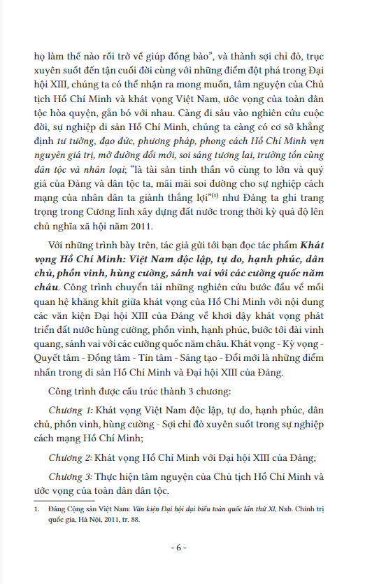 khát vọng hồ chí minh - việt nam độc lập, tự do, hạnh phúc, dân chủ, phồn vinh, hùng cường, sánh vai với các cường quốc năm châu