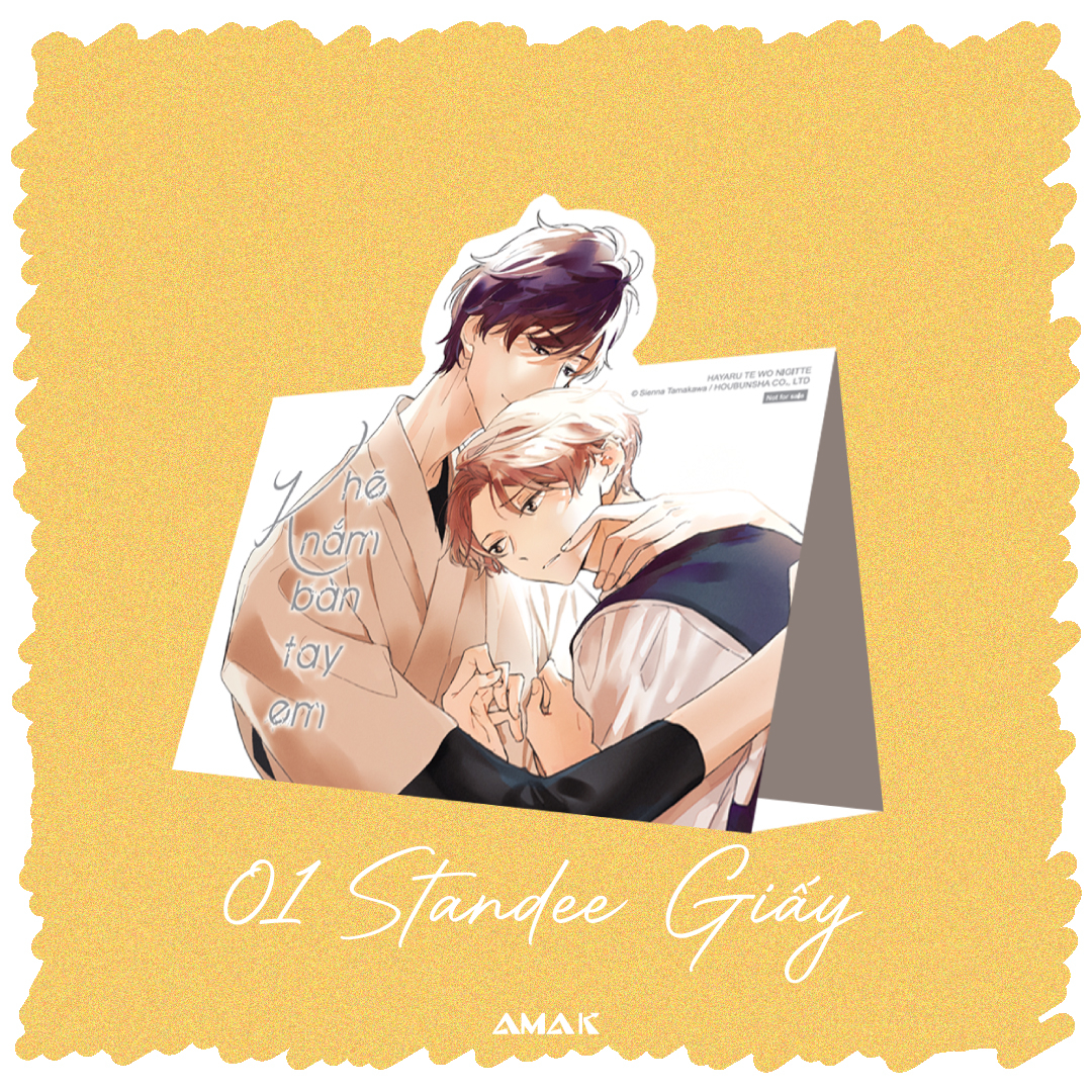 khẽ nắm bàn tay em - tặng kèm bookmark phủ nhũ ánh trai + clearcard + standee giấy