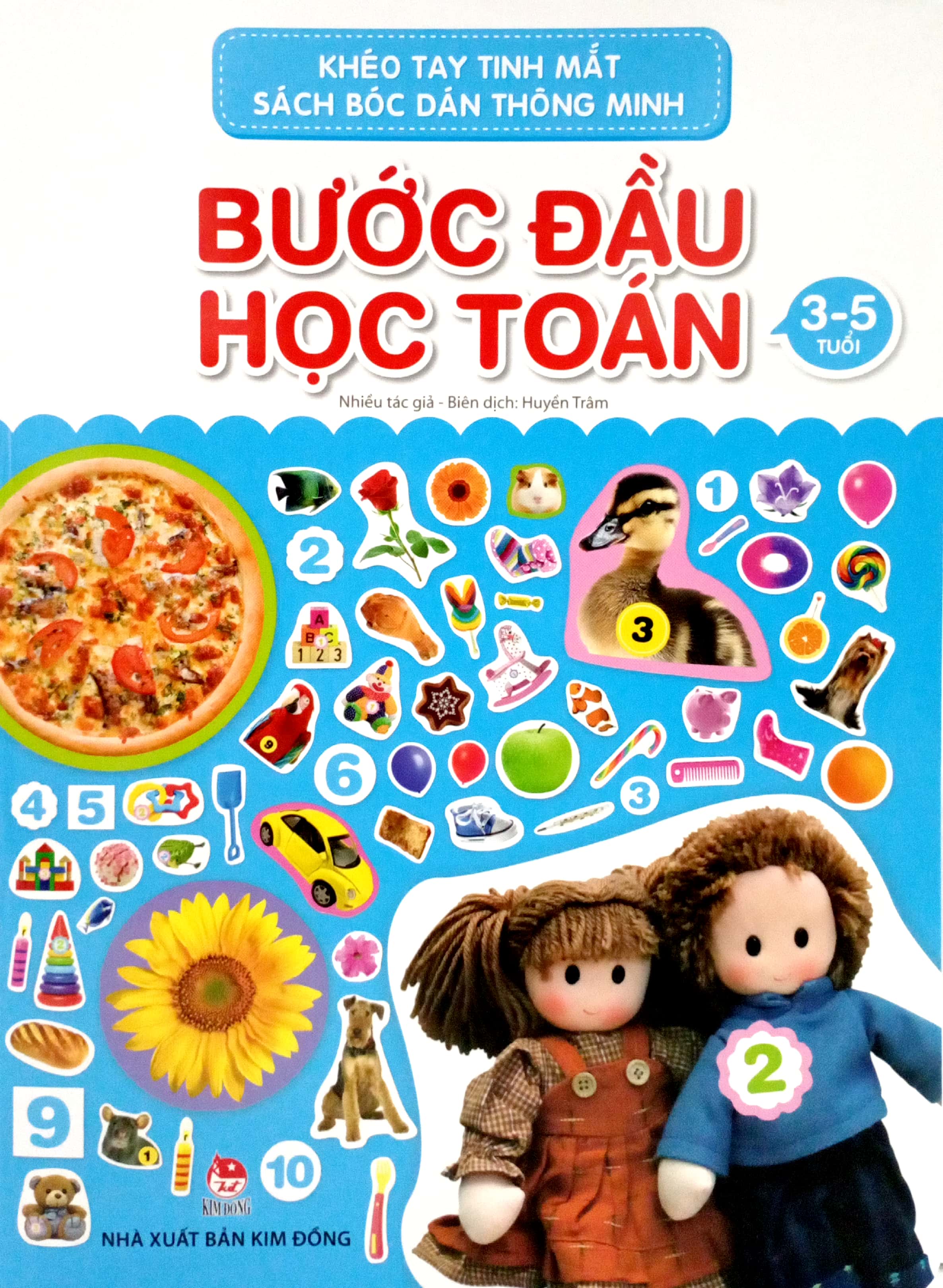 khéo tay tinh mắt - sách bóc dán thông minh - bước đầu học toán (tái bản 2024)