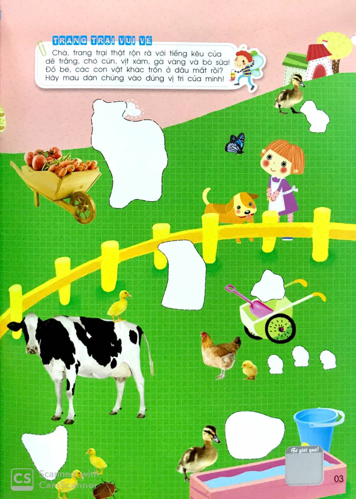 khéo tay tinh mắt - sách bóc dán thông minh - loài vật ngộ nghĩnh (tái bản 2024)