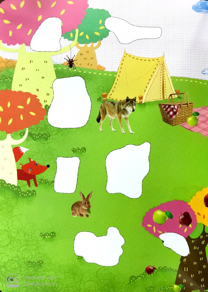 khéo tay tinh mắt - sách bóc dán thông minh - loài vật ngộ nghĩnh (tái bản 2024)