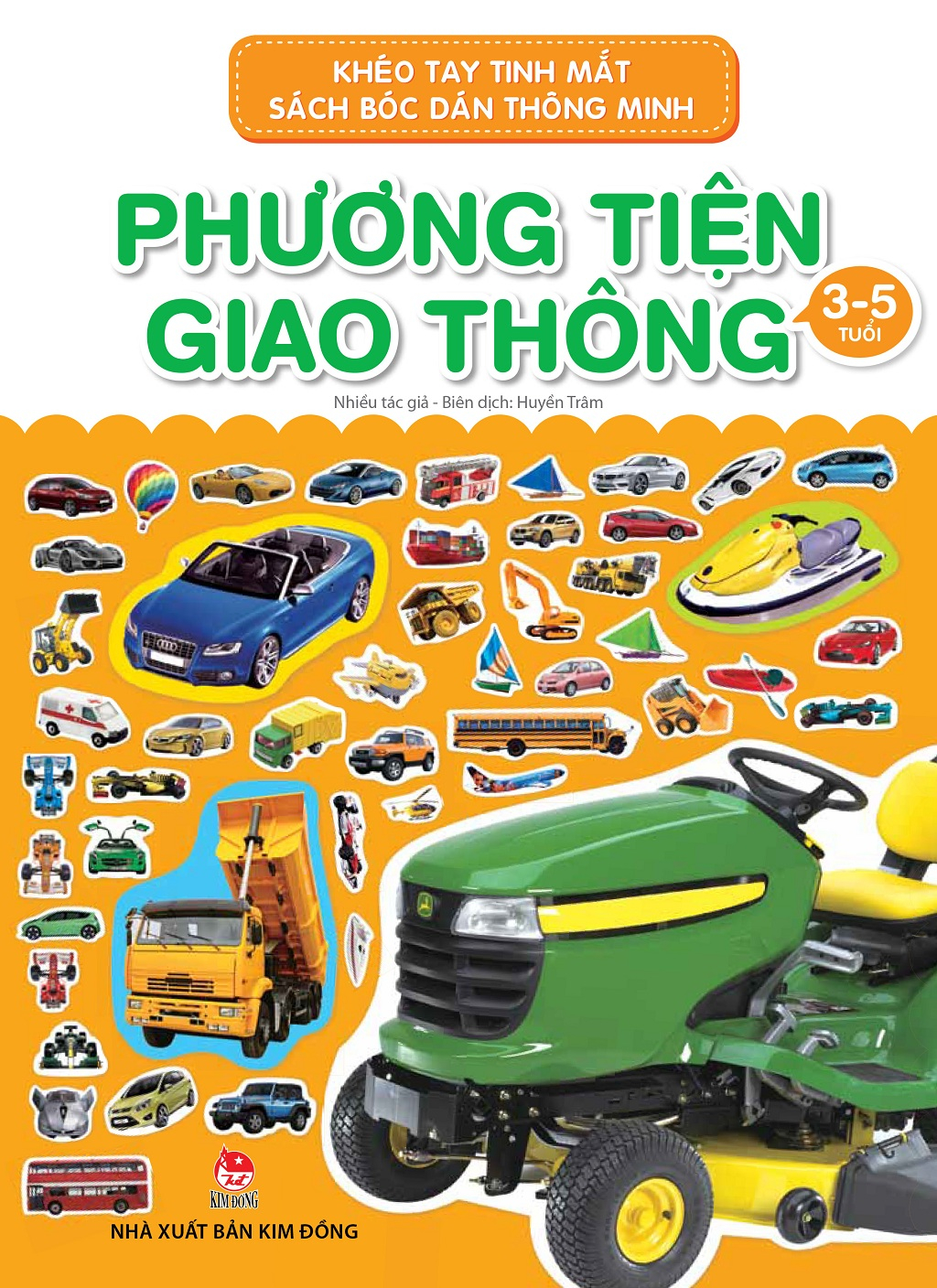 khéo tay tinh mắt - sách bóc dán thông minh - phương tiện giao thông (tái bản 2024)