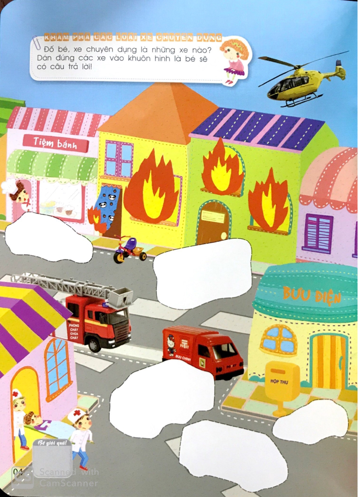 khéo tay tinh mắt - sách bóc dán thông minh - phương tiện giao thông (tái bản 2024)