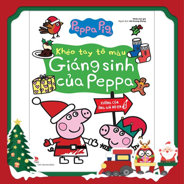 khéo tay tô màu - giáng sinh của peppa