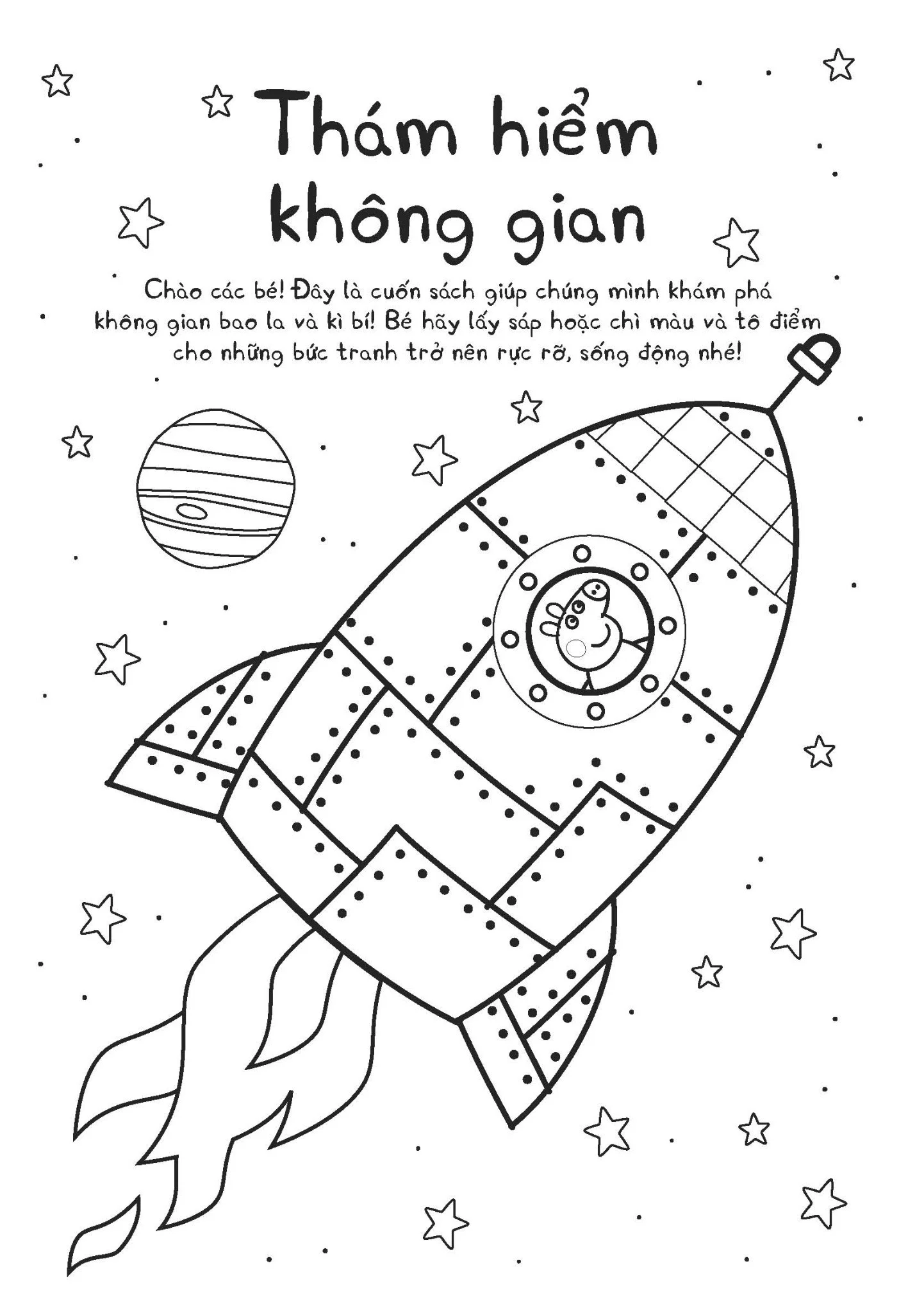 khéo tay tô màu - thám hiểm không gian