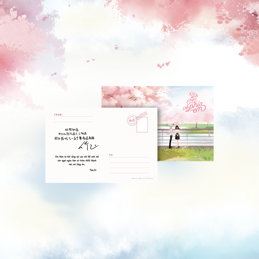 Khi Anh Chay Ve Phia Em - Tang Kem Bookmark 2 Mat Boi Cung + Postcard In Chu Ky Cua Tac Gia Truc Di