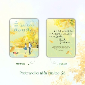 khi anh cười, hào hoa phong nhã - bản đặc biệt - tặng kèm bookmark + postcard lời nhắn của tác giả + postcard nhân vật trì tranh + postcard nhân vật mạnh thịnh nam