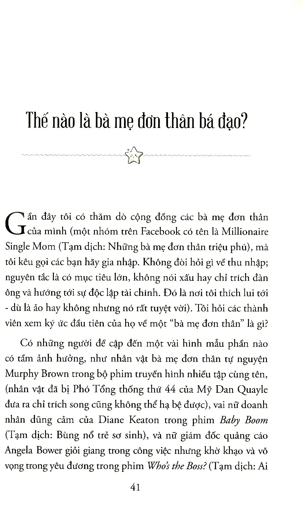 khí chất single mom